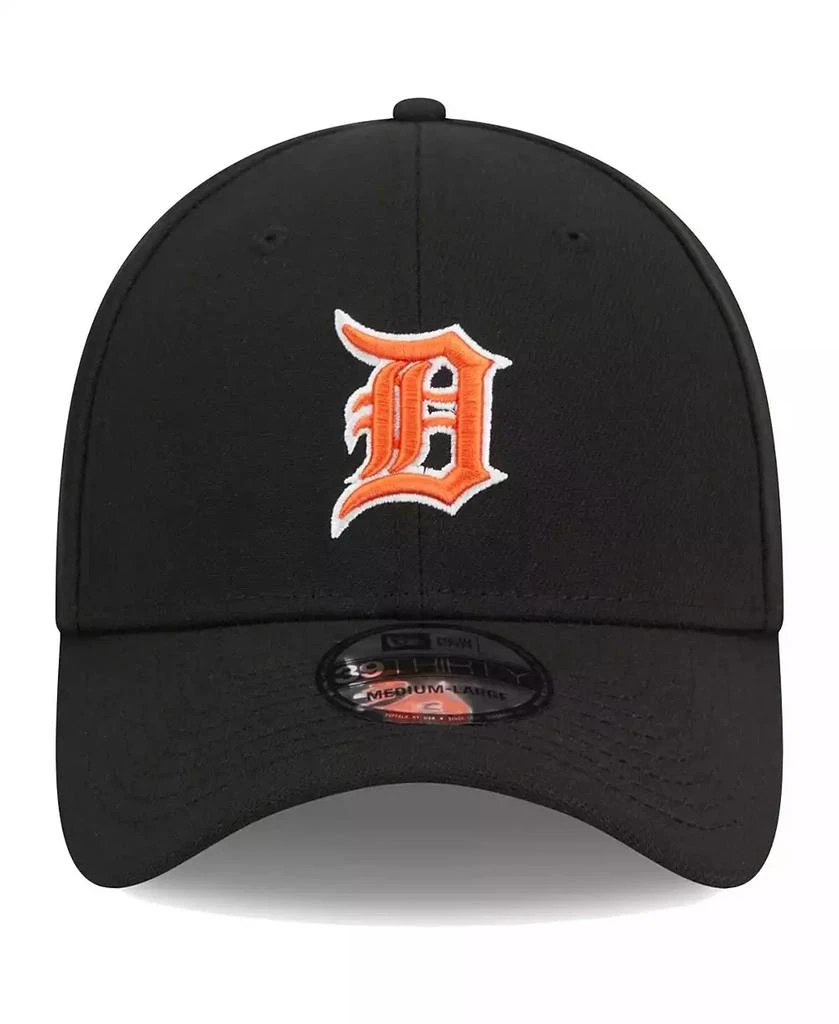 New Era Men's Black Detroit Tigers Logo 39THIRTY Flex Hat 3