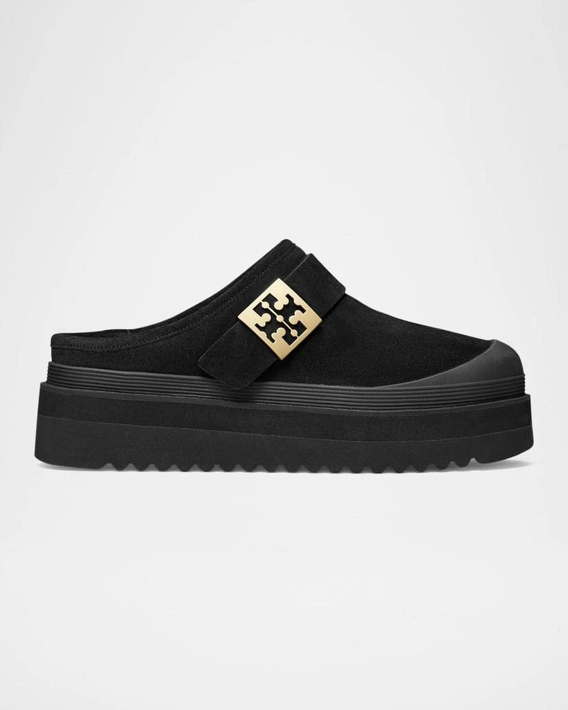 Tory Burch Mellow Shearling Platform Mules 1