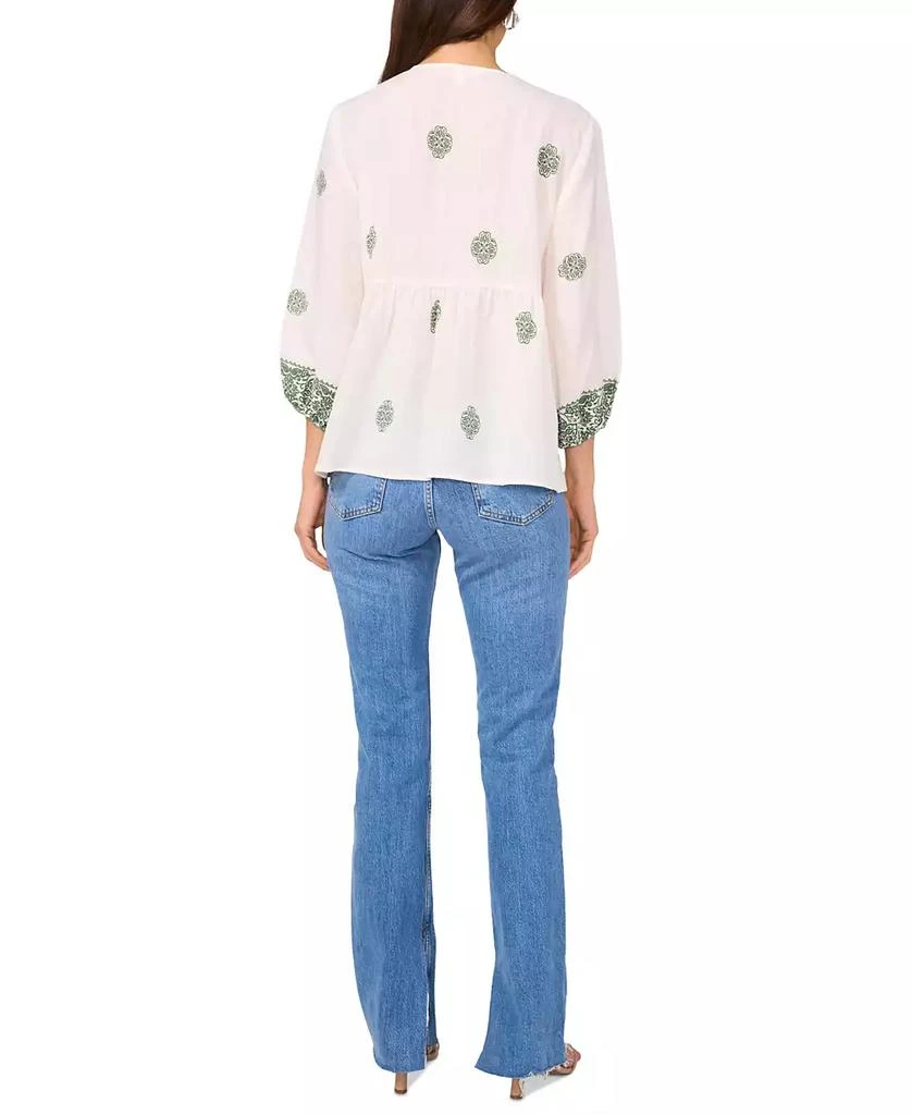 Vince Camuto Women's Tie-Neck 3/4-Sleeve Top 4
