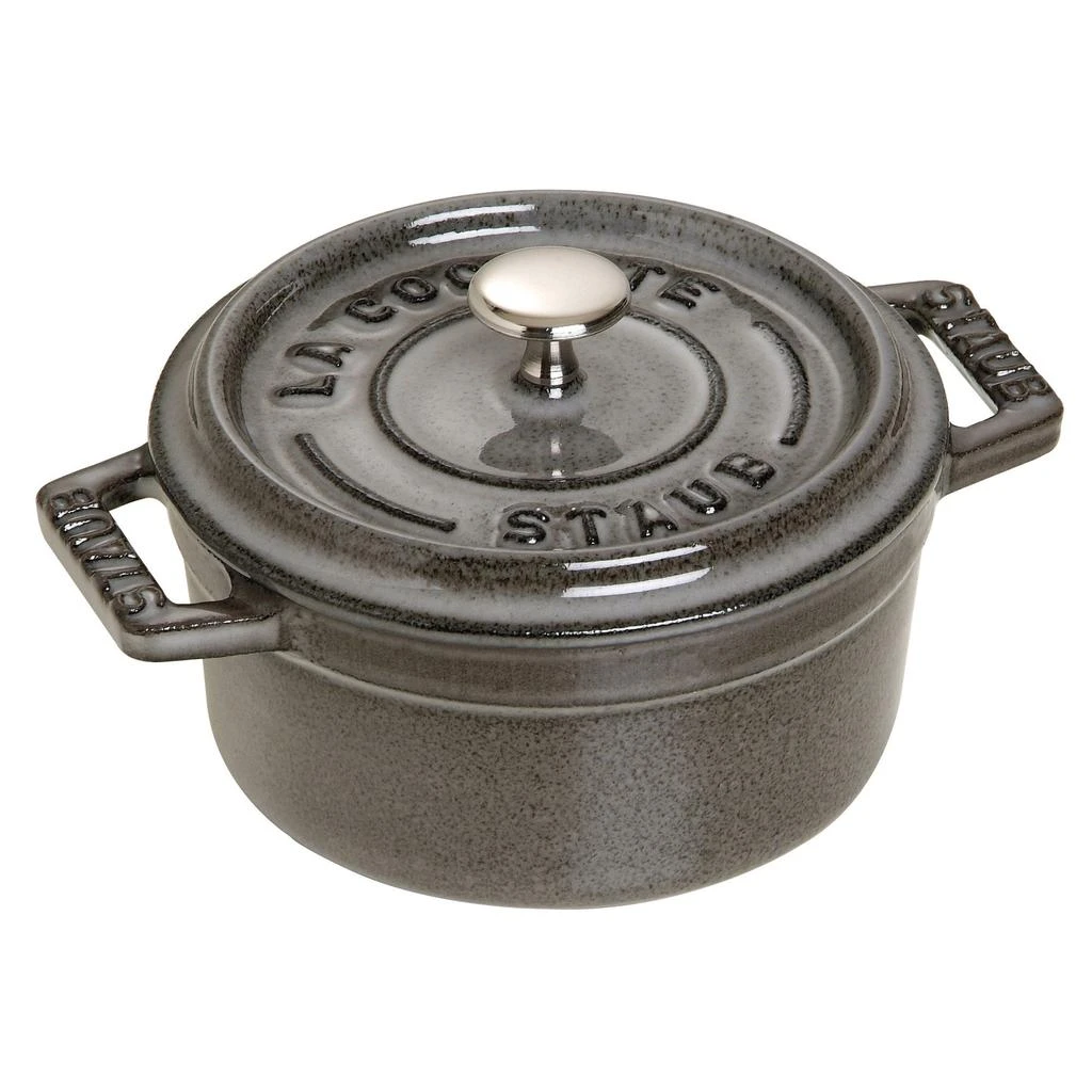 Staub Cast Iron 0.25-qt Mini Round Cocotte 1