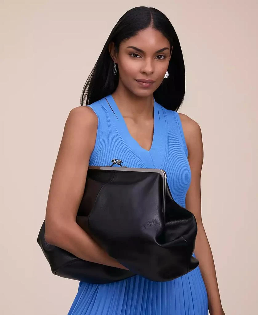 Patricia Nash Serafina Large Leather Kisslock Bag 2