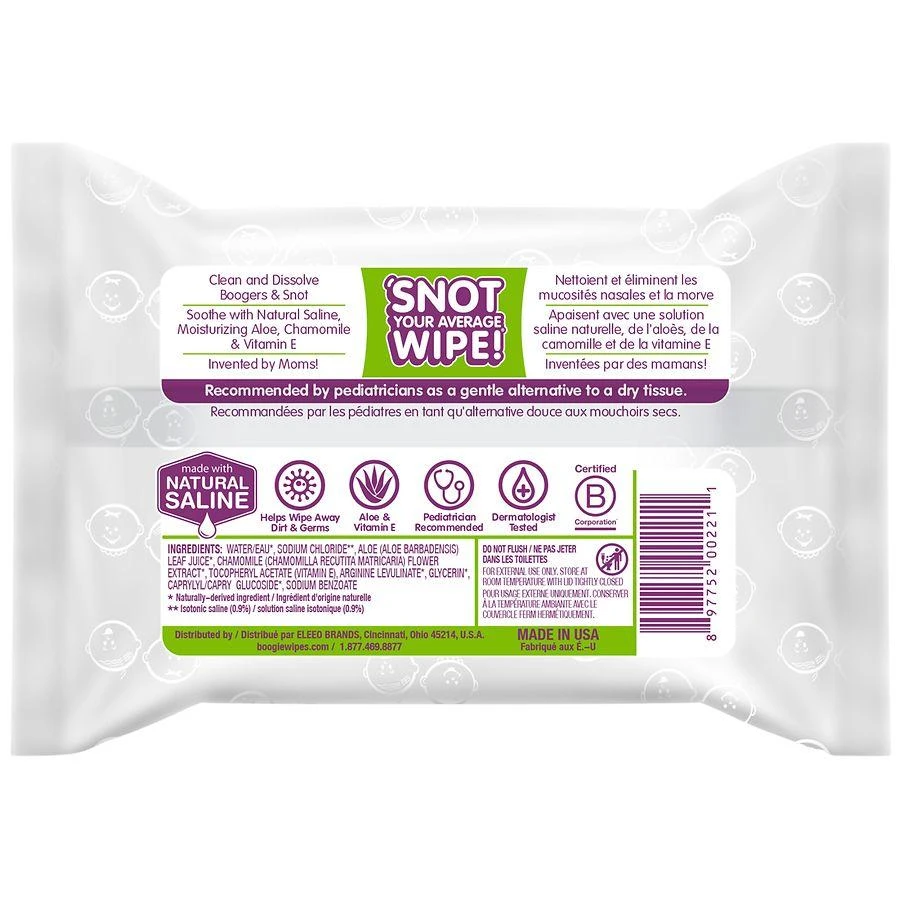 Boogie Wipes Unscented Saline Wipes Simply Unscented 2