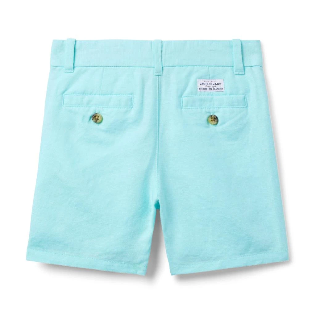 Janie and Jack Boys Linen Flat Front Short (Toddler/Little Kid/Big Kid) 2