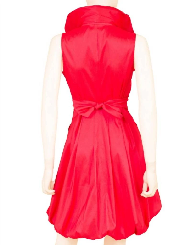 Samuel Dong Classic Bubble Dress In Red 2
