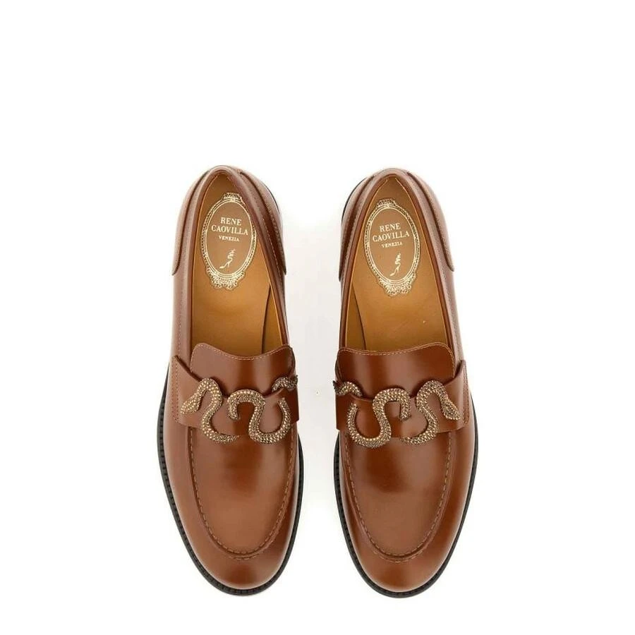 Rene Caovilla Morgana Leather Loafers 3