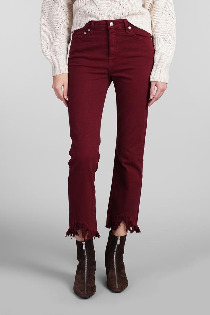 SIMKHAI River Jeans In Bordeaux Cotton