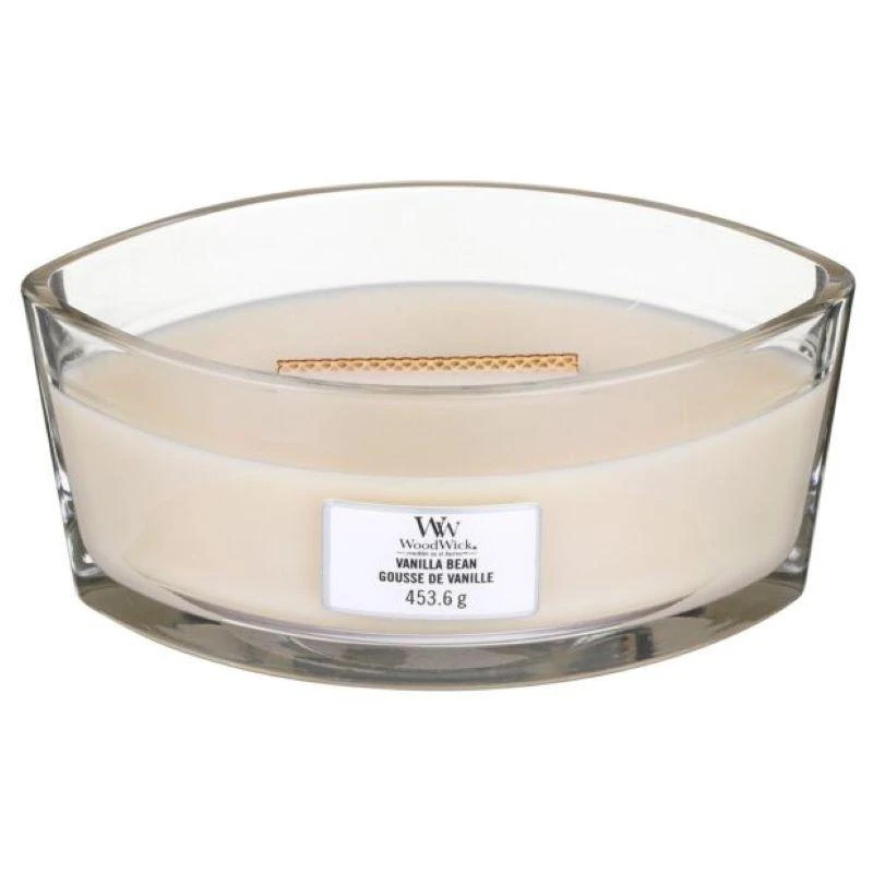 Woodwick WoodWick -  Vanilla Bean Scented Ellipse Candle (454g) 1
