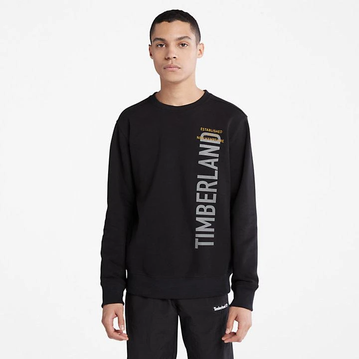 Timberland Side-Logo Sweatshirt for Men in Black 1