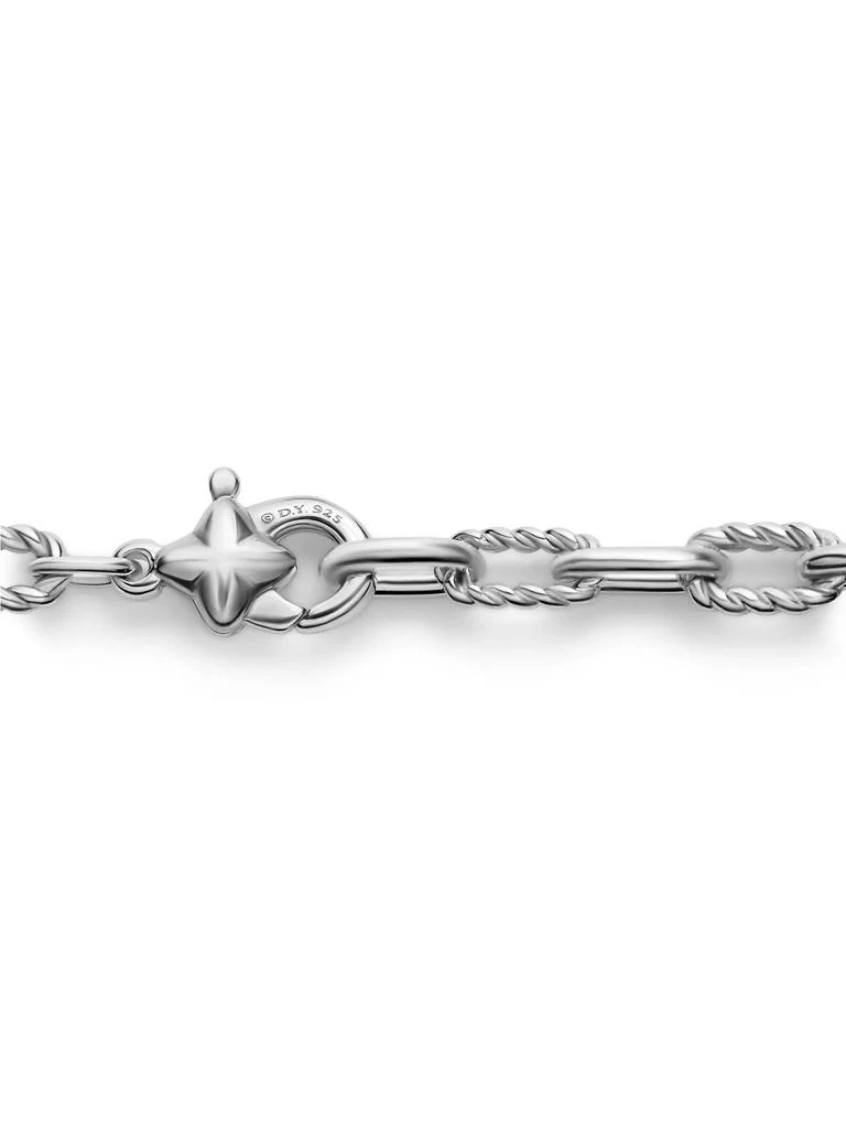 David Yurman Pearl Classics Station Chain Necklace in Sterling Silver 3MM 4