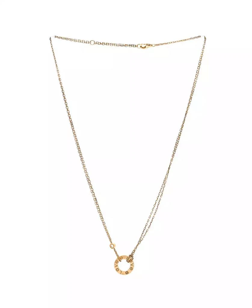 Cartier 2 Diamonds Love Pendant Necklace 3