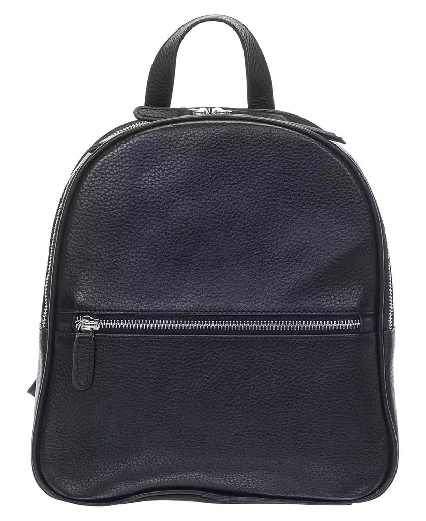 Mancini Leather Goods Women's Pebbled Audrey Backpack