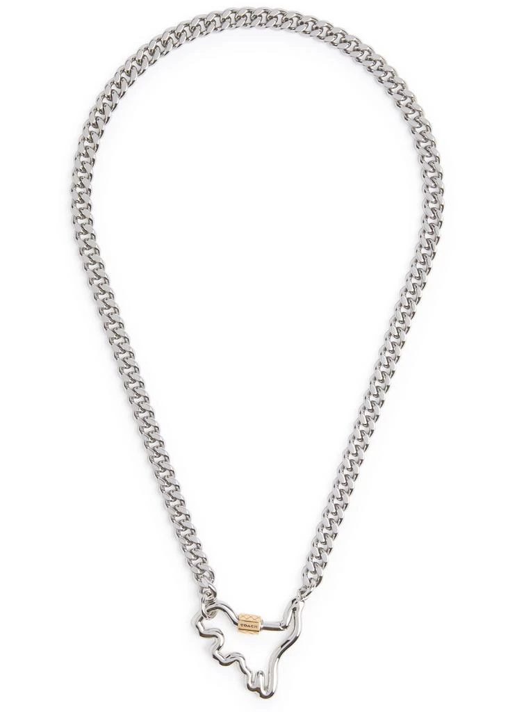Coach Rexy carabiner chain necklace  3