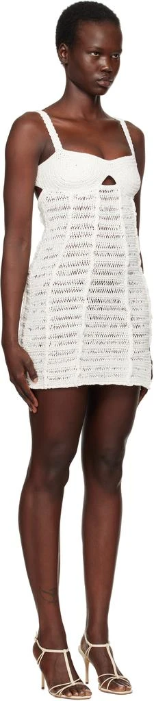 Casablanca White Crochet Mix Minidress 2