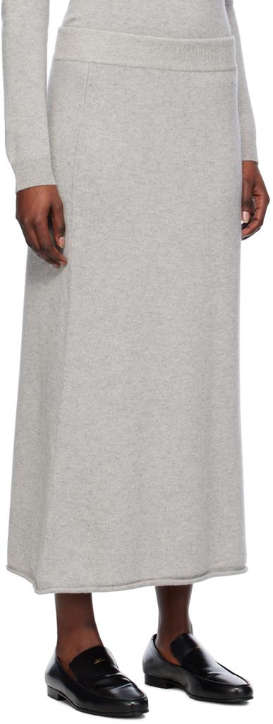 LISA YANG Grey Elin Maxi Skirt