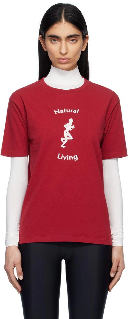 District Vision Red California Cotton T-shirt 1