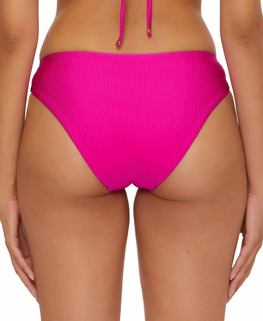 Becca Becca Women's Shiny Rib Hipster Bikini Bottoms 2