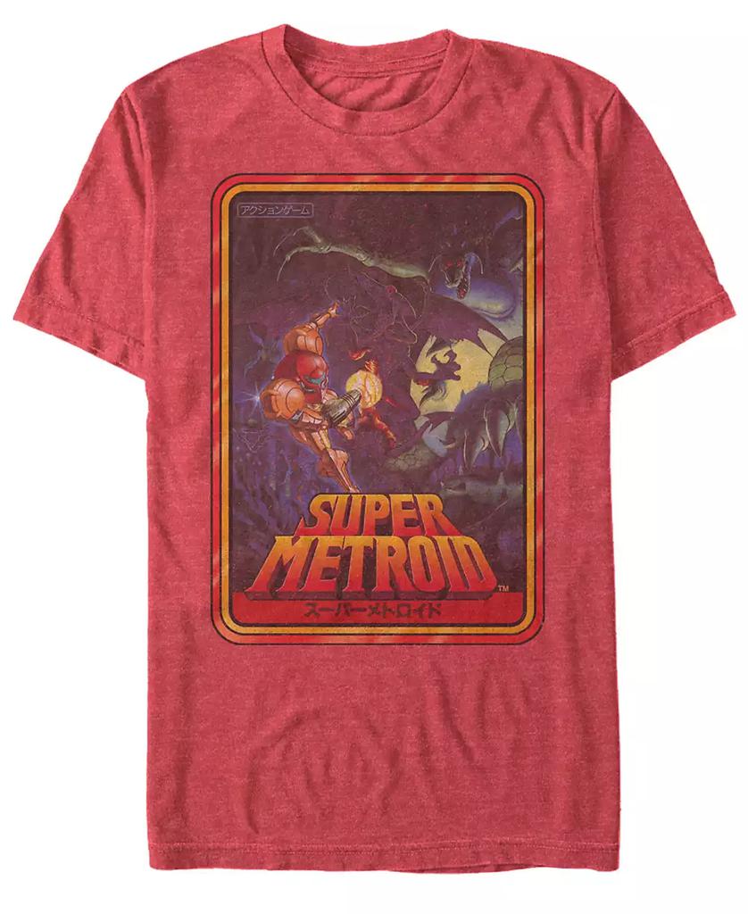 Nintendo Nintendo Men's Metroid Playing Card Short Sleeve T-Shirt