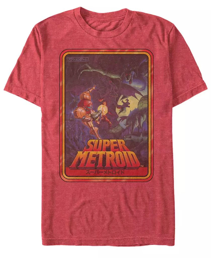 Nintendo Nintendo Men's Metroid Playing Card Short Sleeve T-Shirt 1