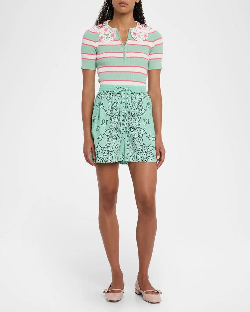 Essentiel Hissels Bandana-Printed Shorts 2