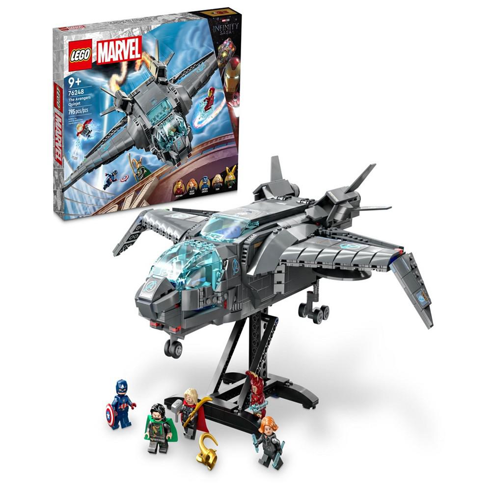 LEGO® Marvel 76248 The Avengers Quinjet Toy Building Set with Black Widow, Thor, Iron Man, Captain America & Loki Minifigures