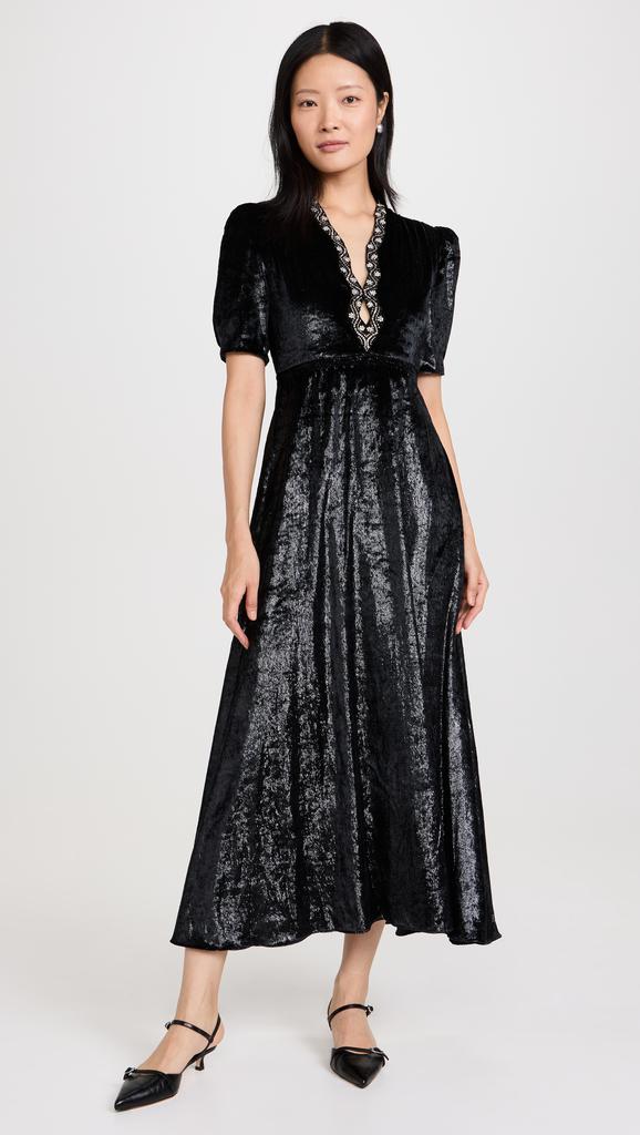 Saloni Tabitha Velvet Dress