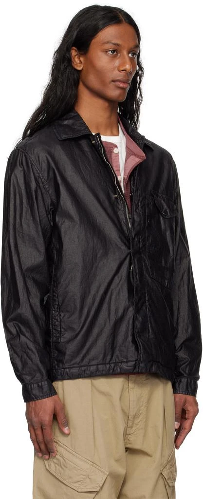 C.P. Company Black Lino Wax Overshirt 2