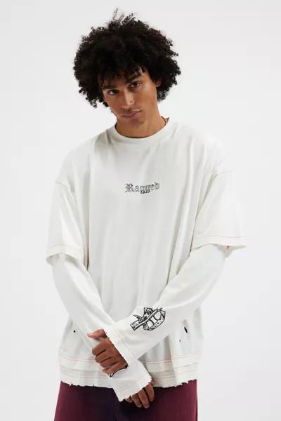 The Ragged Priest The Ragged Priest Desolate Logo Graphic Layered Long Sleeve Tee