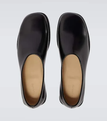 Lemaire Anatomic leather slip-on loafers 4
