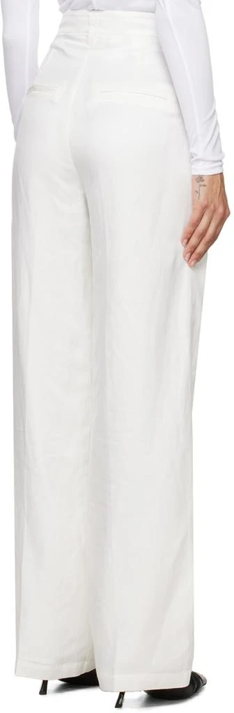ANINE BING White Carrie Trousers 3