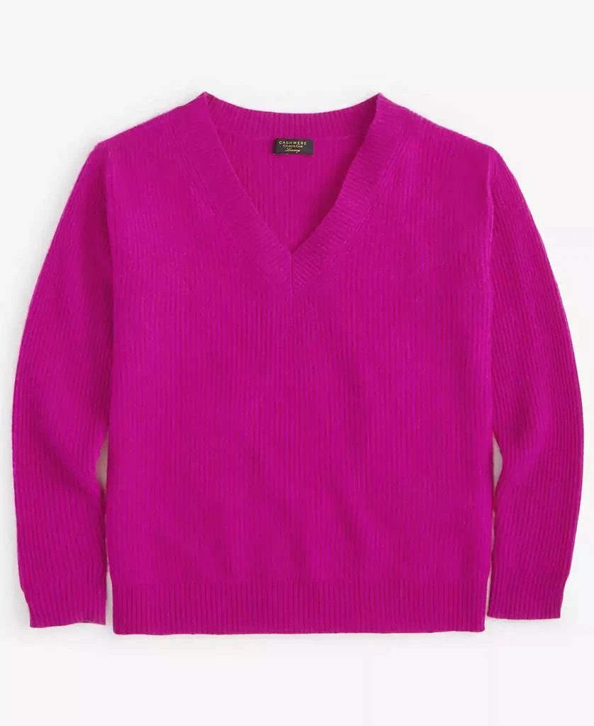 Charter Club Women's Petite 100% Cashmere Ribbed V-Neck Sweater, Created for Macy's 4