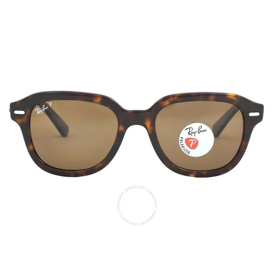 Ray-Ban Erik Polarized Brown Square Unisex Sunglasses RB4398 902/57 53 1