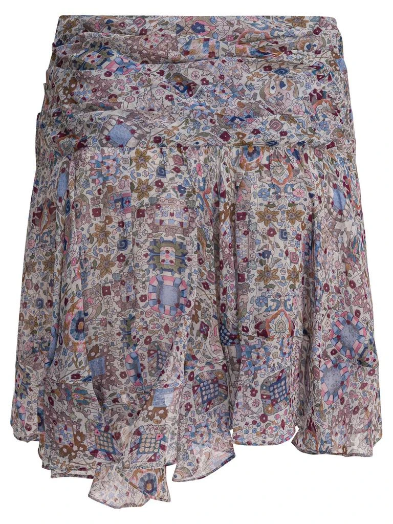 Isabel Marant Étoile Isabel Marant Étoile Patterned Asymmetric Mini Skirt 2