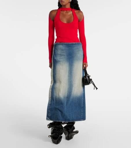Y/Project Denim maxi skirt 7