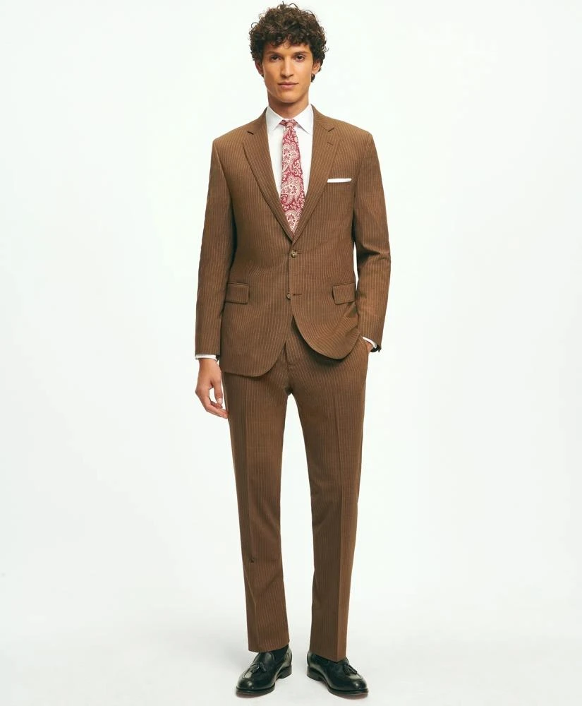 Brooks Brothers Classic Fit Stretch Wool Pinstripe 1818 Suit 1