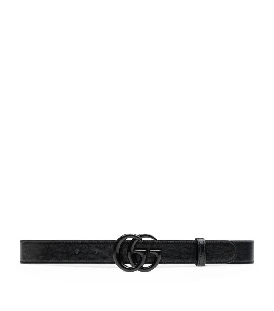 Gucci Leather Thin GG Marmont Belt 1