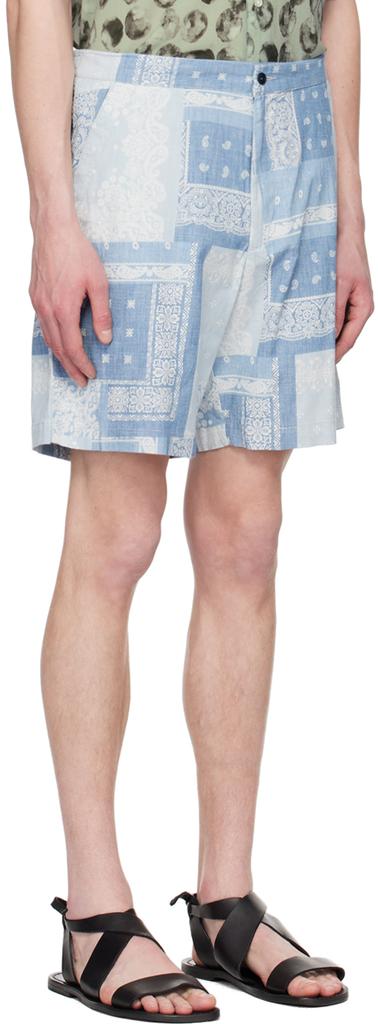 Officine Générale Blue Pierce Shorts