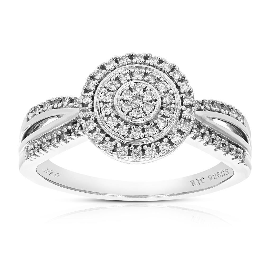 Vir Jewels 1/4 cttw Round Lab Grown Diamond Engagement Ring For Women .925 Sterling Silver