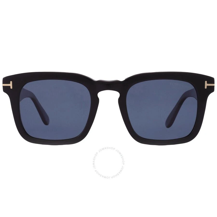 Tom Ford Dax Polarized Blue Square Men's Sunglasses FT0751 01V 50 1