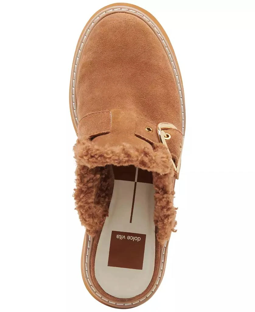 Dolce Vita Women's Lelani Plush Platform Clogs 4