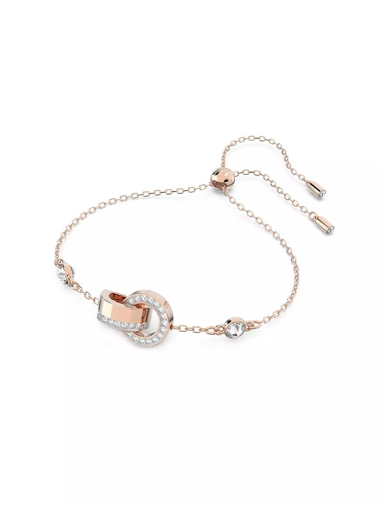 Swarovski Dextera Rose Goldplated Crystal Interlocking Circle Bracelet 2