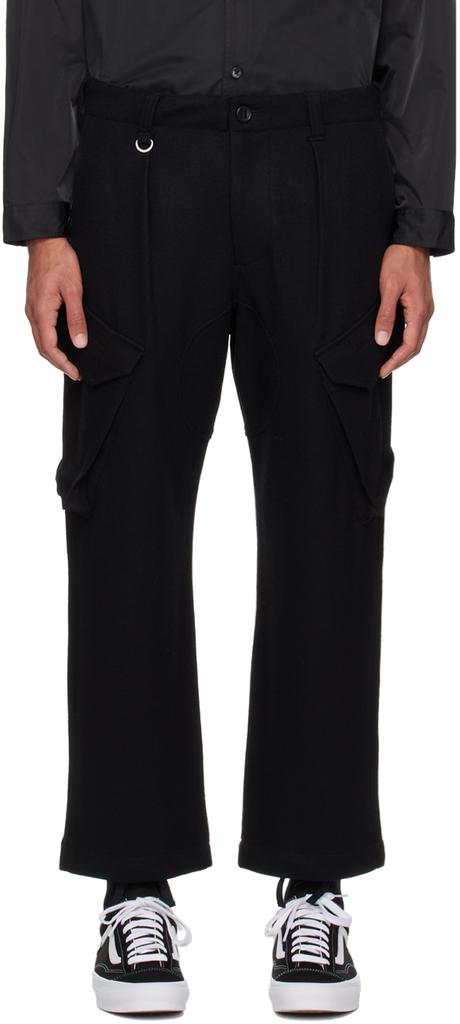 SOPHNET. Black Gusset Cargo Pants