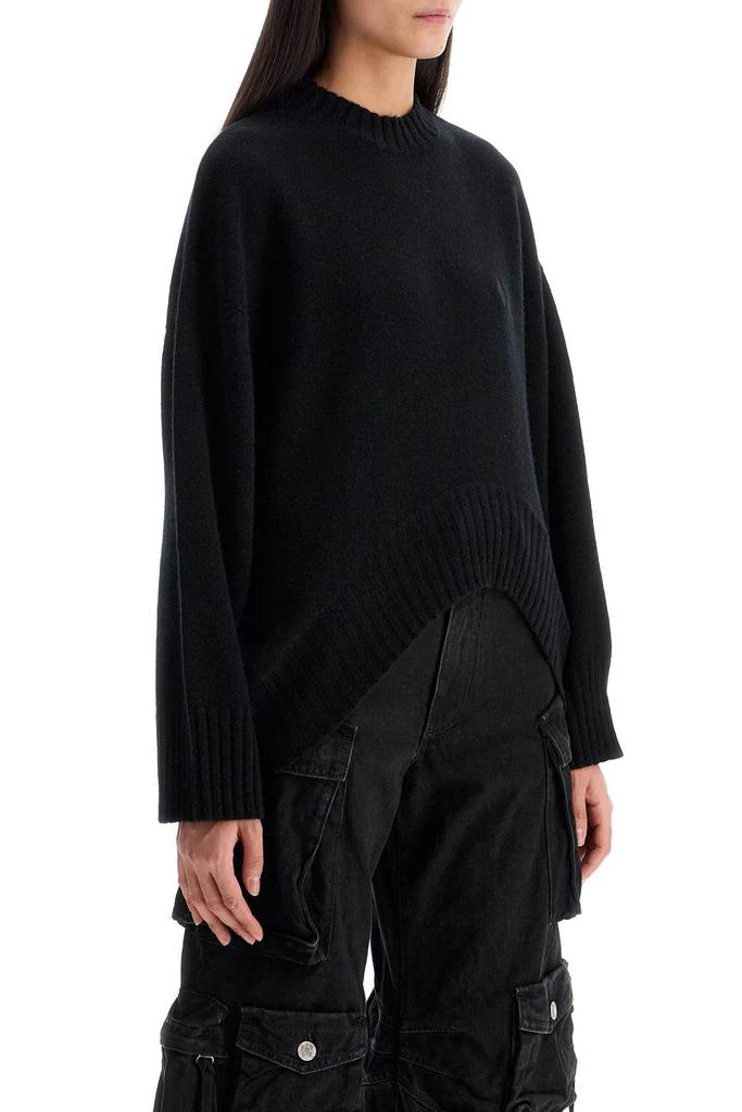 The Attico asymmetric wool and cashmere pullover 2