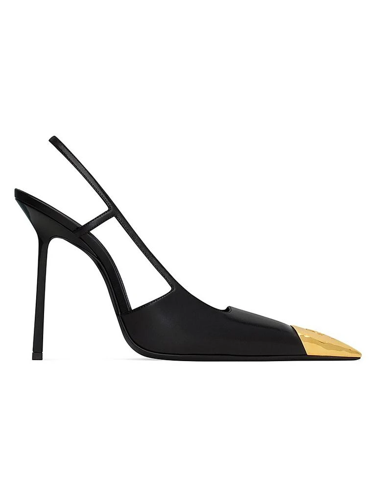 Yves Saint Laurent Jeanne Slingback Pumps in Smooth Leather 1