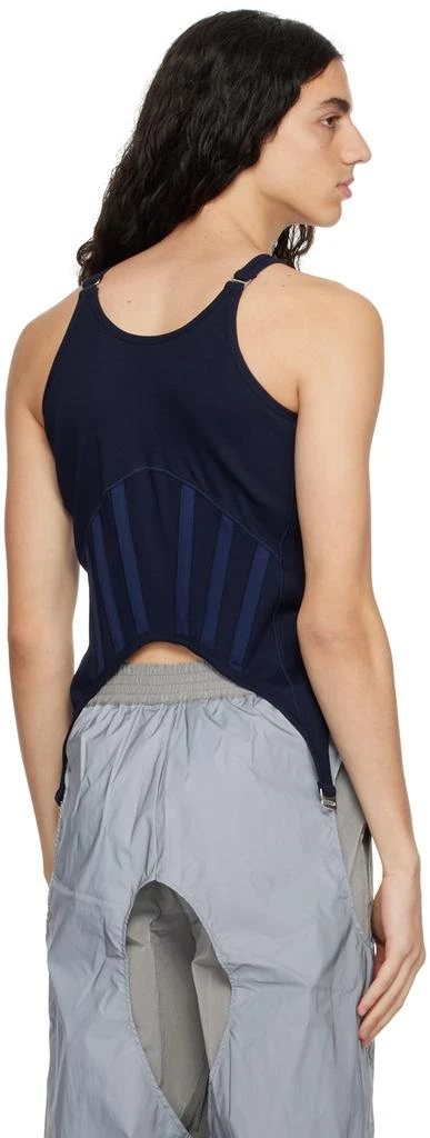 Dion Lee SSENSE Exclusive Navy Fin Tank Top 3
