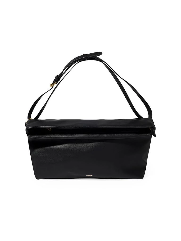 SIMKHAI Phoenix Leather Foldover Tote Bag 1