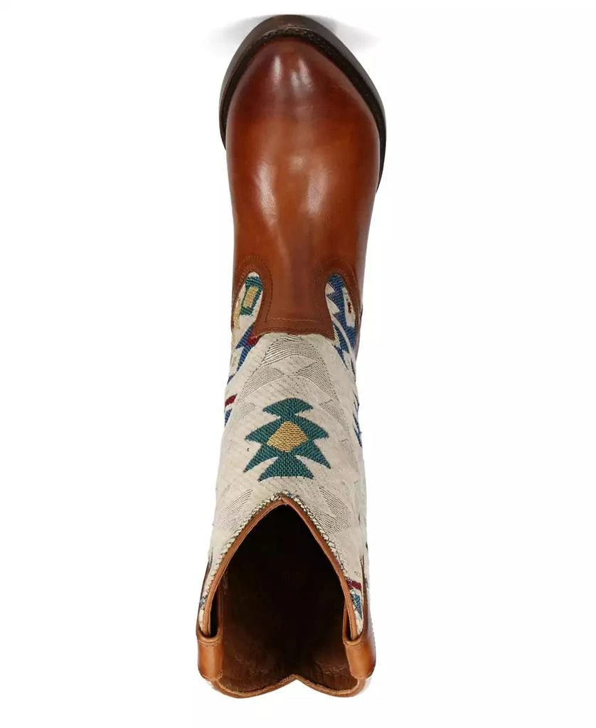 Frye Women's Billy Western Fabric Leather Boots 4