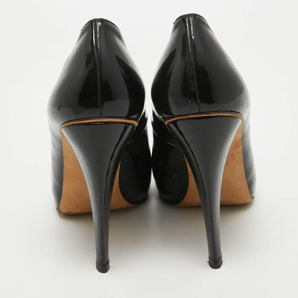 Stuart Weitzman Stuart Weitzman Black Patent Platform Round Toe Pumps Size 39.5 5