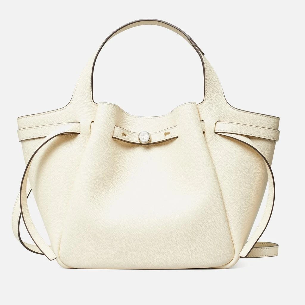 Tory Burch Tory Burch Romy Pebble-Grain Leather Satchel 1