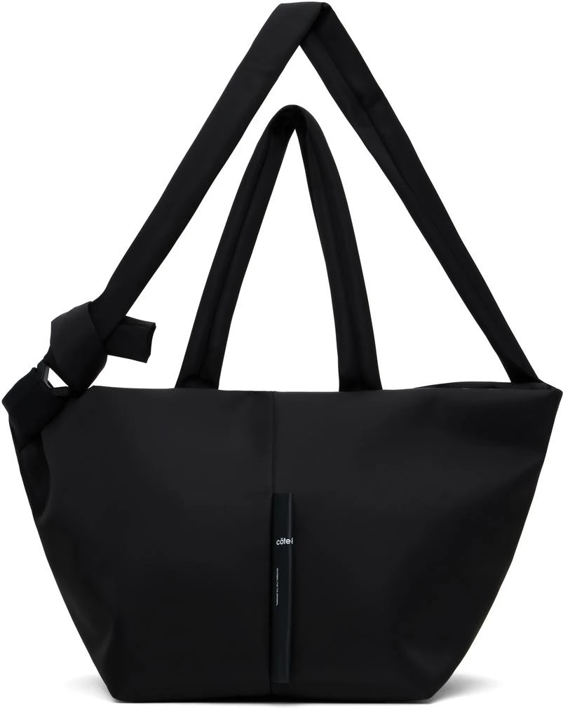 Côte & Ciel Black Amu Sleek Nylon Tote 1