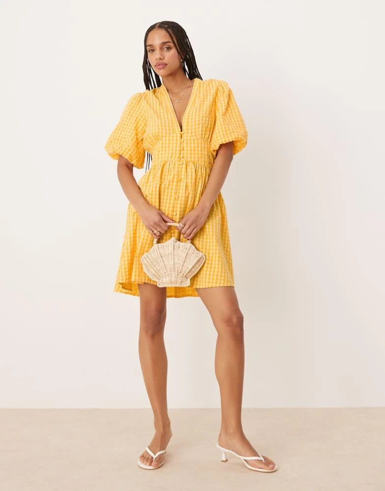 bandeau mini dress white AGGI by HALEWSKI AZALIA EMBROIDERED OFF White DRESS